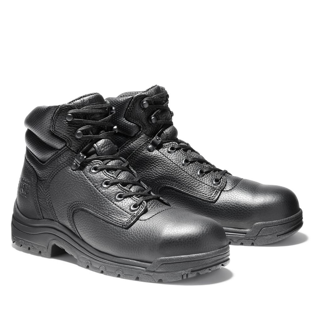 Timberland Mens Work Boots PRO® TiTAN® 6\" Alloy Toe - Black - India TY7314629